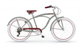 Beach Cruiser heren Honolulu 26 inch groen 6 versnellingen