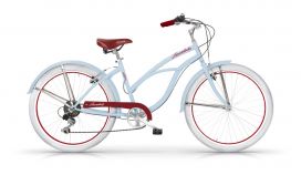 Beach Cruiser dames Honolulu 26 inch blauw 6 versnellingen